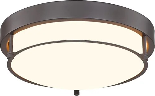 Vista 12 de 4822-BN - Lámpara de techo cerca de techo, de níquel con 2 luces para lavandería, cocina, dormitorio, baño, 4822-BN Clase esmerilada y níquel