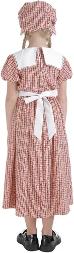 Vista 107 de Nuoqi - Vestidos de pionera para niñas, disfraz colonial