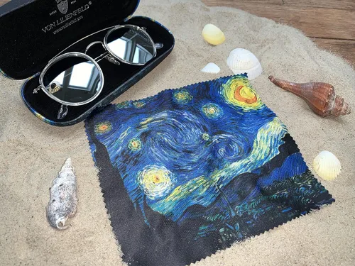Vista 5 de Estuche para gafas Vincent van Gogh Noche estrellada Presente paño de limpieza Estuches ligero Estable Arte, Varios