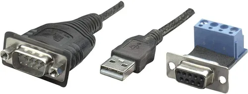 Vista 17 de Manhattan El convertidor USB a serie conecta un dispositivo serie a un puerto USB (205146)