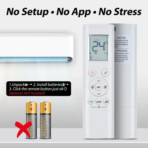 Vista 7 de RG58B/BGE Nuevo Reemplazo para Midea Aire Acondicionado Control Remoto