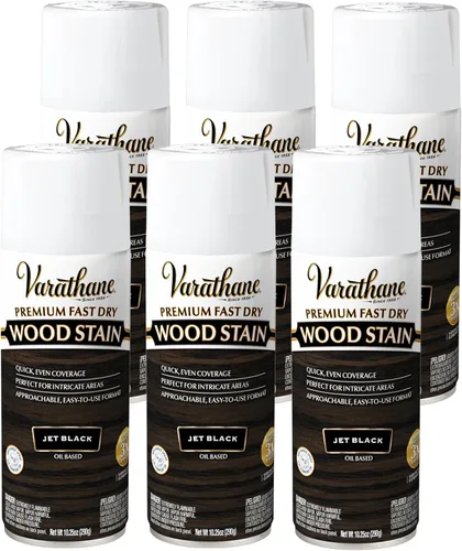 Vista 13 de Varathane Premium - Tinte para madera de secado rápido en aerosol, 10.25 onzas, ébano