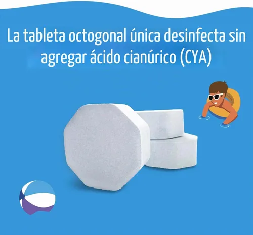 Vista 4 de Poolife Tabletas NST Prime Cal Hypo, tabletas de cloro de disolución lenta de 9 libras