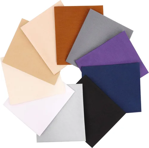 Vista 15 de Craftido -25 Opciones- Paquetes de Tela de Acolchado 100% Algodón 10pcs Fat Quarters 18"x21"-Peso Mediano 5.2 oz- Algodón Suave para Acolchado