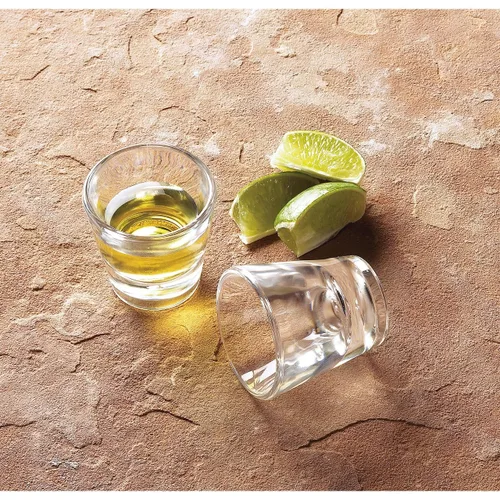 Vista 5 de GET Vaso de plástico transparente de 1 oz (juego de 12) Apto para lavavajillas, sin BPA, inastillable, fácil manejo, ideal para tomas, licores