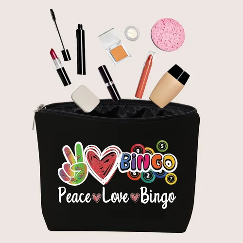 Vista 3 de JXGZSO B Caller Bag Lucky B Bag Peace Love B Funny B Player Casino Lover Regalo