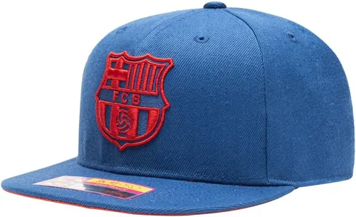 Vista 2 de Fan Ink Barcelona 'Crayon'' Gorra de Fútbol Ajustable Snapback Azul