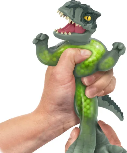 Vista 4 de Heroes of Goo JIT Zu - Juguete de mundo Jurásico con licencia, Chomp Attack, Giganotosaurio elástico.