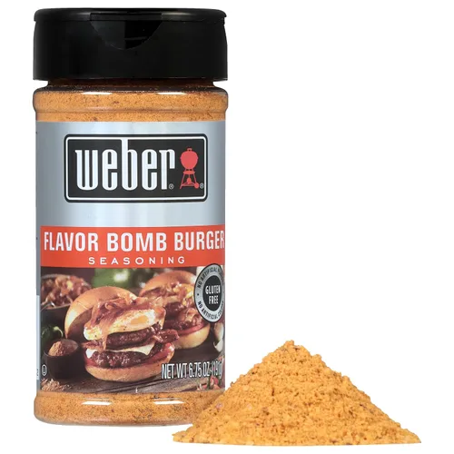 Vista 3 de Weber Flavor Bomb - Condimento para hamburguesas, 6.75 onzas