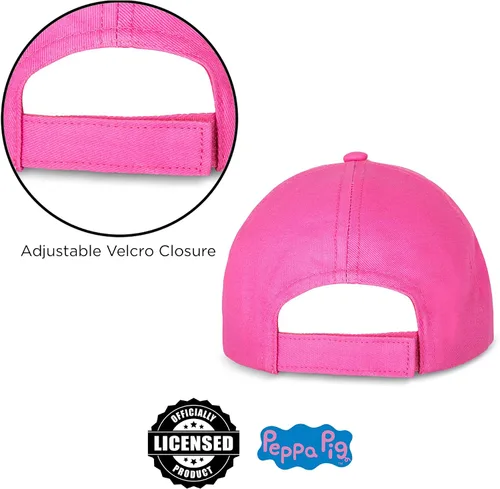 Vista 5 de Hasbro Gorra de béisbol para niñas, Peppa Pig ajustable, para niños de 2 a 4 años