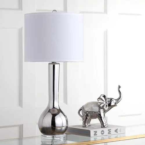 Vista 5 de Safavieh Mae lámpara de cerámica para mesa con cuello largo