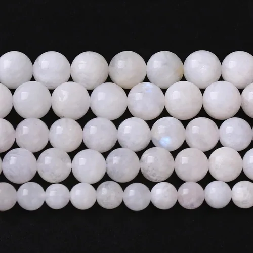 Vista 102 de 4MM 86 piezas Cuentas sueltas de piedra natural de amazonita calcedonia para hacer joyería DIY Pulsera Collar 1 hebra