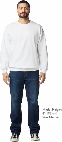 Vista 3 de Gildan estilo GSF000 - Sudadera de forro polar con cuello redondo para adulto