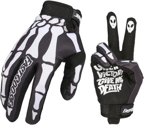 Vista 2 de Skeleton Cool - Guantes de motocicleta para motocicleta, dedos completos, todoterreno, deportes al aire libre para hombres y mujeres y montañismo