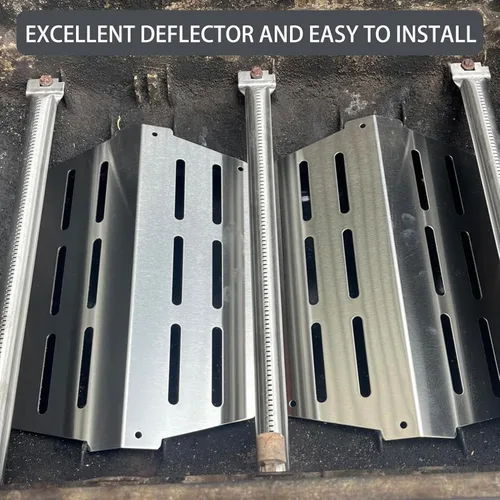Vista 8 de Genesis 7620 7621 Barras aromatizantes 65505 Piezas de repuesto para Weber Genesis Grill Parts 300 Series con perilla de control frontal E-310 E-320