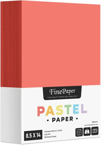 Vista 7 de Papel de color pastel azul – Ideal para artes y manualidades e impresión de papelería – 8.5 x 14 pulgadas (tamaño menú/legal) – Bono de 20 libras
