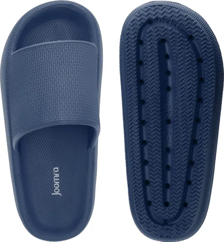 Vista 4 de Joomra - Sandalias acolchadas tipo pantuflas para mujeres y hombres, antideslizantes, de secado rápido, sandalias para baño, con suela gruesa