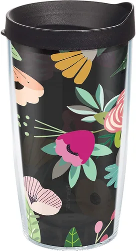 Vista 12 de Tervis Brilliant Bliss Collection - Vaso aislado de doble pared hecho en Estados Unidos mantiene las bebidas frías y calientes, 16 onzas, paquete