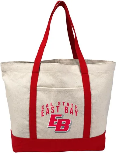 Vista 40 de Campus Lab Bolsa de lona con logotipo primario colegiado con bolsillo externo, bolsa de hombro reutilizable para ir de compras, playa Águilas A&m