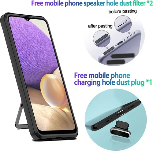 Vista 2 de Funda resistente para iPhone 13 Mini, resistente a los golpes, de grado militar, doble protección (TPU+PC), sólida y duradera, funda magnética