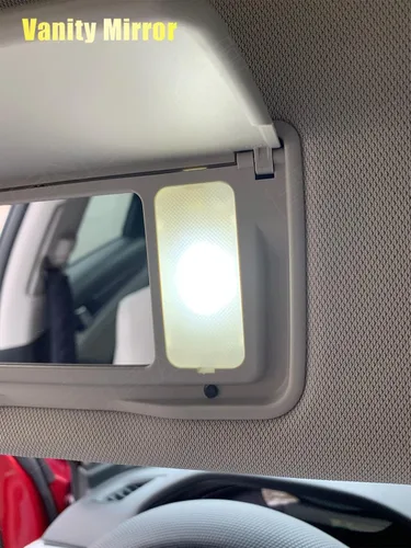 Vista 6 de Kit de 6 luces LED Civic para interior Honda Civic 2016 2017 2018 2019 2020 2021 blanco 6000K mapa interior cúpula espejo de tocador paquete