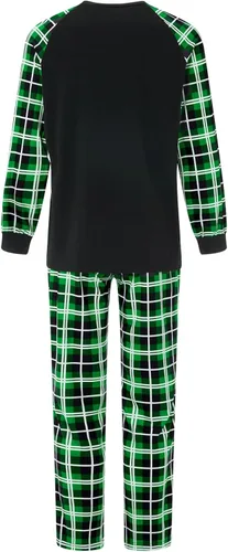 Vista 4 de VS&LLWQ Pijamas de Navidad a juego para la familia, pijamas de Navidad para la familia, pijamas de elfo, juego de pijamas de Navidad para las fiestas