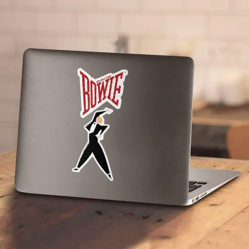 Vista 4 de David Bowie Let's Dance Rock Album T Shirt & Stickers
