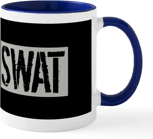 Vista 62 de CafePress Taza de café de cerámica de 11 oz (11.0 fl oz) de Police Mom