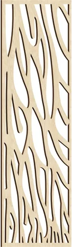Vista 96 de 9 3/8"W x 24 3/8"H x 1/4"T Bristol Decorativos Paneles de Pared de Madera Calado, Cereza