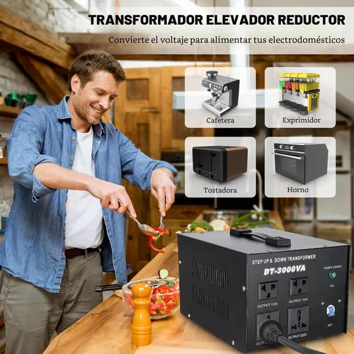 Vista 2 de YaeCCC Transformador de voltaje 3000VA Convertidor de potencia 110V/220V Convertidor AC-AC 3000VA