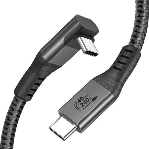 Vista 8 de XAOSUN Cable USB 4 de 240 W para cable Thunderbolt 4, cable de datos USB C de 1 pie de transferencia de 40 Gbps, pantalla 8K 4K, compatible con ROG