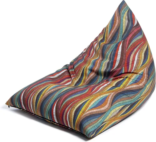 Vista 11 de Jaxx Twist - Puf para exteriores, diseño de rayas negras y blancas