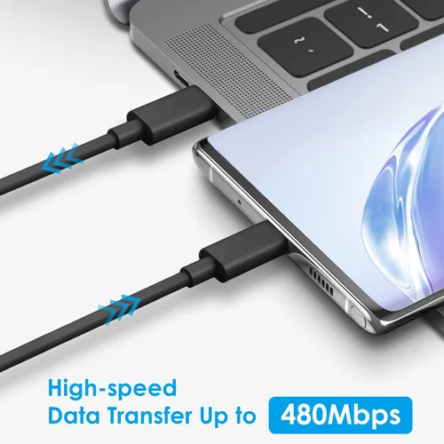 Vista 5 de Bloque de Carga Rápida USB-C de 25W con Cable C a C [Compatible con PD PPS] para Galaxy S24/S23/S22, Pixel 8/7, Z Flip 5, iPhone 17/16/15 - Cargador