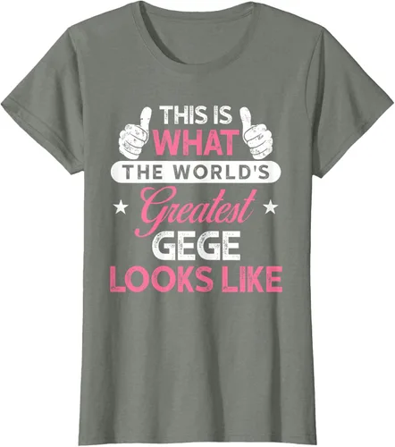 Vista 15 de Gege Gift: World's Greatest Gege T-Shirt, Negro