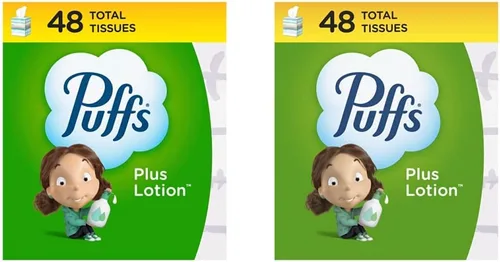 Vista 8 de Puffs Plus Lotion - Pañuelos faciales, cubo, 6 cajas (56 unidades cada una)