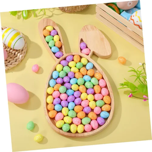 Vista 5 de Cabilock Tabla de cortar de conejo de Pascua, tabla de cortar de cocina, plato de conejo en forma de queso, postre, bandeja para servir charcutería