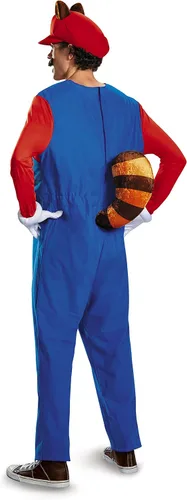 Vista 2 de Disguise Disfraz de Super Mario Raccoon Deluxe para hombre