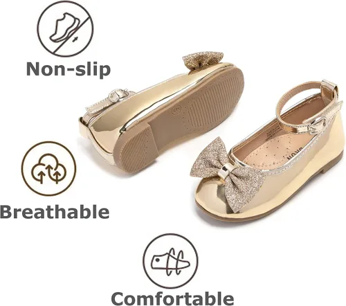 Vista 5 de THEE BRON Zapatos de princesa para niñas pequeñas Zapatos de Princesa