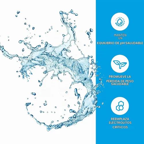 Vista 5 de Gotas de agua alcalina de pH, sin sabor, 2 onzas líquidas