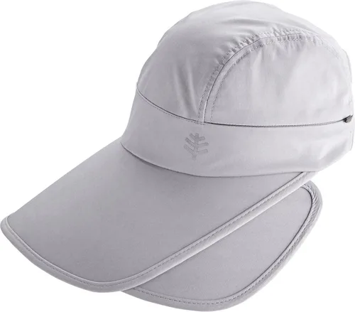 Vista 2 de Coolibar Visera solar convertible Olivia UPF 50+ para mujer, protección solar, talla única