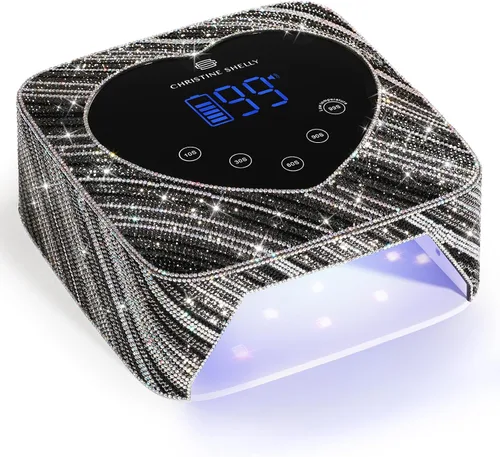 Vista 11 de Lámpara de Uñas LED UV de 72W Recargable Inalámbrica Brillante Secadora de Uñas Luz de Esmalte en Gel con 5 Configuraciones de Temporizador Lámpara