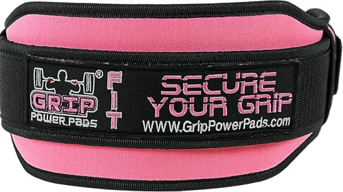 Vista 5 de Grip Power Pads Cinturón de levantamiento de pesas para mujer, gimnasio, fitness, sentadillas de culturismo, estocadas, peso muerto, levantamiento