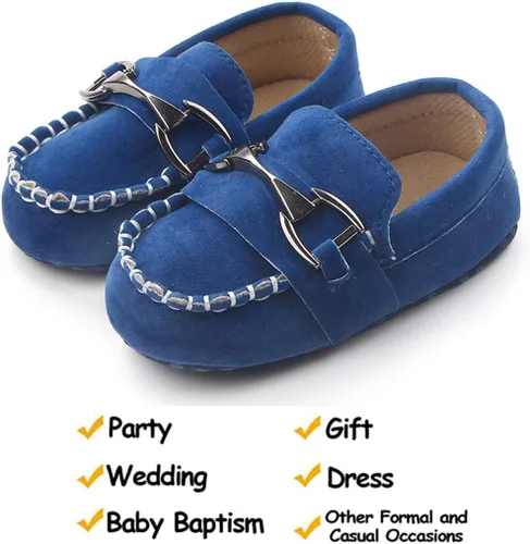 Vista 6 de Greceen Zapatos Oxford de piel sintética para niños y niñas, adecuados para gatear, vestido de boda, fiestas de cumpleaños y cualquier ocasión