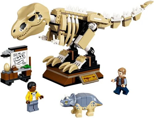 Vista 2 de LEGO Jurassic World T. rex Dinosaur Fossil Exhibition 76940 Kit de construcción; juego de juguete genial para niños; nuevo 2021 (198 piezas)