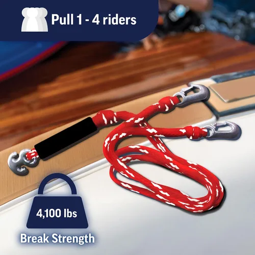 Vista 2 de Wow World of Watersports Heavy Duty Tow Harness Rope/Connector for Boating
