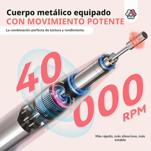 Vista 2 de SAVILAND - Taladro de uñas profesional para quitar pulido acrílico