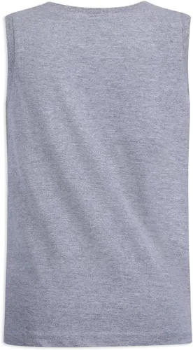 Vista 7 de BATMAN DC Comics - Camiseta sin mangas para niños pequeños, paquete de 2 unidades, color amarillo y gris