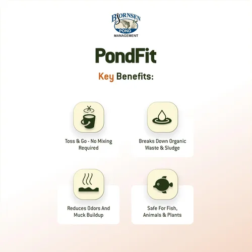 Vista 6 de Bacterias beneficiosas de estanque PondFit - Cubo de 5 lb For water clarity, reduced muck buildup and odor control with nutrient balance support