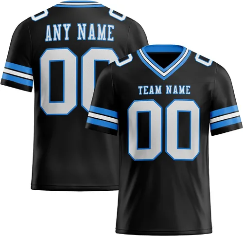 Vista 51 de Camiseta de fútbol personalizada para jóvenes, hombres y niños, camiseta de fútbol personalizada Aqua para mujer, número de nombre, camiseta