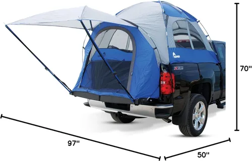 Vista 8 de Tienda para camioneta Sportz, color azul y gris